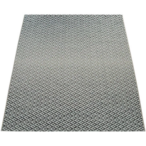 Paco Home Tapis Intérieur & Extérieur Tissage À Plat Géométrique Scandinave Design Losanges En Gris 120x170 Cm 5 Paco Home Tapis Intérieur & Extérieur Tissage À Plat Géométrique Scandinave Design Losanges En Gris 120x170 Cm – Image 5
