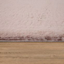 Paco Home Tapis Poils Longs, Shaggy Pour Salon, Moelleux, Doux, Lavable, Rose Uni Ø 80 Cm Rond -Tapis et paillasson Soldes 50628138 4