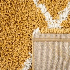 Paco Home Tapis Poils Longs Salon Shaggy Motif Losanges Scandinave, Moderne Jaune 60x100 Cm 9 Paco Home Tapis Poils Longs Salon Shaggy Motif Losanges Scandinave, Moderne Jaune 60x100 Cm -Tapis et paillasson Soldes 50628212 5