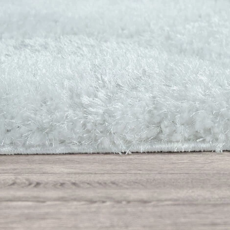 Paco Home Tapis De Salon Shaggy Blanc Poils Longs Doux Moelleux Design 3D Motif Vagues 60x100 Cm 2 Paco Home Tapis De Salon Shaggy Blanc Poils Longs Doux Moelleux Design 3D Motif Vagues 60x100 Cm – Image 2