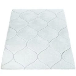 Paco Home Tapis De Salon Shaggy Blanc Poils Longs Doux Moelleux Design 3D Motif Vagues 60x100 Cm 8 Paco Home Tapis De Salon Shaggy Blanc Poils Longs Doux Moelleux Design 3D Motif Vagues 60x100 Cm -Tapis et paillasson Soldes 50628216 4