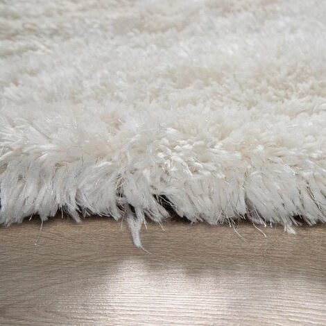 Paco Home Tapis De Salon Poils Longs Shaggy Uni Doux Moderne Crème 60x100 Cm 5 Paco Home Tapis De Salon Poils Longs Shaggy Uni Doux Moderne Crème 60x100 Cm – Image 5