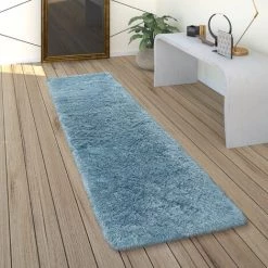 Paco Home Tapis De Salon Poils Longs Shaggy Pastel Uni Doux Turquoise 80x150 Cm 8 Paco Home Tapis De Salon Poils Longs Shaggy Pastel Uni Doux Turquoise 80x150 Cm -Tapis et paillasson Soldes 50628298 4