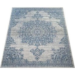 Paco Home Tapis Extérieur Bleu Beige Design Oriental Fleurs Motif Balcon Salon 60x100 Cm 7 Paco Home Tapis Extérieur Bleu Beige Design Oriental Fleurs Motif Balcon Salon 60x100 Cm -Tapis et paillasson Soldes 50628315 4