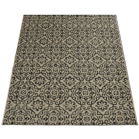 Paco Home Tapis Ethnique Extérieur Beige Motif Oriental Balcon Terrasse Résistant 80x200 Cm 4 Paco Home Tapis Ethnique Extérieur Beige Motif Oriental Balcon Terrasse Résistant 80x200 Cm – Image 4