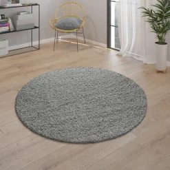 Paco Home Tapis Poils Longs Gris Salon Shaggy Moelleux Doux Résistant 70x140 Cm -Tapis et paillasson Soldes 50628356 3
