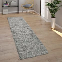 Paco Home Tapis Poils Longs Gris Salon Shaggy Moelleux Doux Résistant 70x140 Cm -Tapis et paillasson Soldes 50628356 4