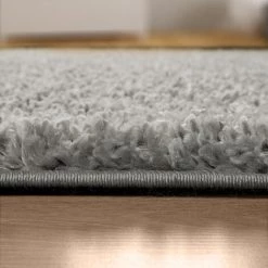 Paco Home Tapis Poils Longs Gris Salon Shaggy Moelleux Doux Résistant 70x140 Cm -Tapis et paillasson Soldes 50628356 5