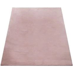 Paco Home Tapis Poils Longs Salon Fausse Fourrure Imitation Fourrure De Lapin Très Douce Rose 80x150 Cm -Tapis et paillasson Soldes 50628441 5