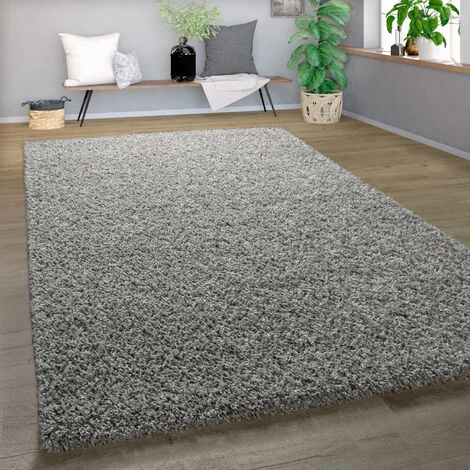 Paco Home Shaggy Tapis Poils Hauts Poils Longs Haute Qualité Haut Densité De Fil Uni Étincelant Gris 70x140 Cm 1 Paco Home Shaggy Tapis Poils Hauts Poils Longs Haute Qualité Haut Densité De Fil Uni Étincelant Gris 70x140 Cm