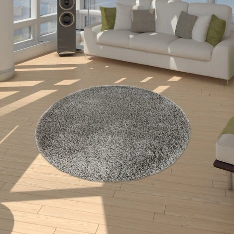 Paco Home Shaggy Tapis Poils Hauts Poils Longs Haute Qualité Haut Densité De Fil Uni Étincelant Gris 70x140 Cm 2 Paco Home Shaggy Tapis Poils Hauts Poils Longs Haute Qualité Haut Densité De Fil Uni Étincelant Gris 70x140 Cm – Image 2