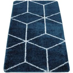 Paco Home Tapis De Bain, Tapis À Poils Ras Salle De Bain Motif Losanges Bleu Blanc 40x55 Cm 9 Paco Home Tapis De Bain, Tapis À Poils Ras Salle De Bain Motif Losanges Bleu Blanc 40x55 Cm -Tapis et paillasson Soldes 50628635 5