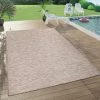 Paco Home Tapis Intérieur & Extérieur Pour Salon Balcon Terrasse Tissé À Plat Beige 60x100 Cm