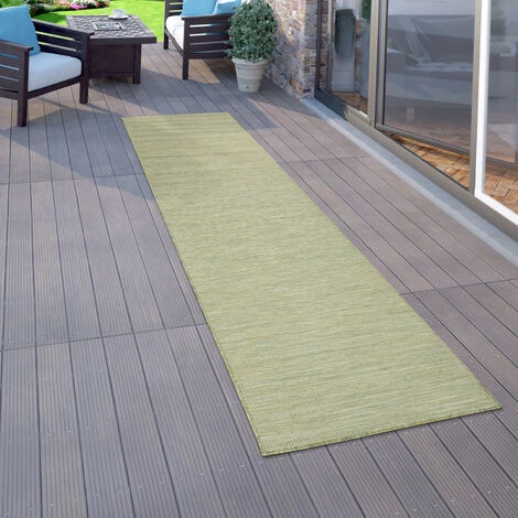 Paco Home Tapis Intérieur & Extérieur Pour Salon Balcon Terrasse Tissé À Plat Vert 80x150 Cm 2 Paco Home Tapis Intérieur & Extérieur Pour Salon Balcon Terrasse Tissé À Plat Vert 80x150 Cm – Image 2