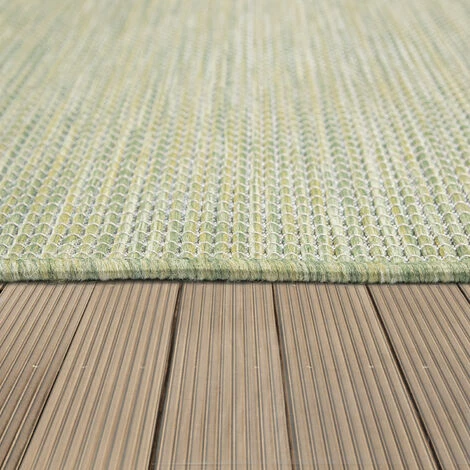 Paco Home Tapis Intérieur & Extérieur Pour Salon Balcon Terrasse Tissé À Plat Vert 80x150 Cm 3 Paco Home Tapis Intérieur & Extérieur Pour Salon Balcon Terrasse Tissé À Plat Vert 80x150 Cm – Image 3