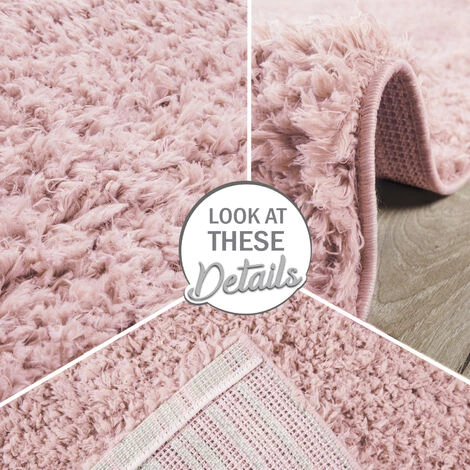 Paco Home Tapis À Poils Hauts, Tapis Flokati Douillet Moderne, Uni En Rose 60x100 Cm 5 Paco Home Tapis À Poils Hauts, Tapis Flokati Douillet Moderne, Uni En Rose 60x100 Cm – Image 5
