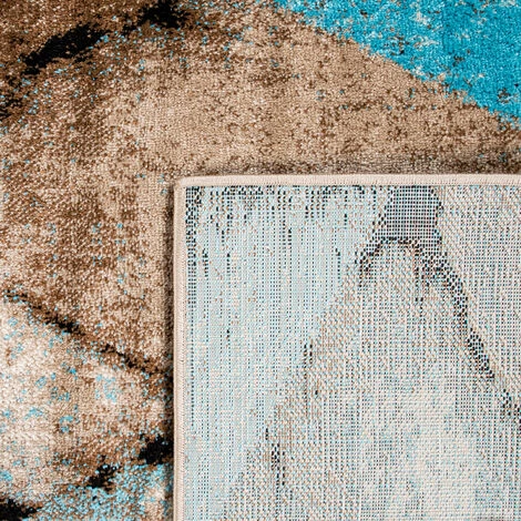 Paco Home Tapis Salon Tapis Vintage Motif Diamant Poils Ras Moderne Beige Bleu Brun 60x100 Cm 4 Paco Home Tapis Salon Tapis Vintage Motif Diamant Poils Ras Moderne Beige Bleu Brun 60x100 Cm – Image 4