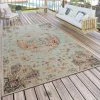 Paco Home Tapis Intérieur & Extérieur Pour Balcon Et Terrasse Avec Motif Oriental Beige 160x220 Cm