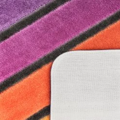 Paco Home Tapis De Bain, Tapis À Poils Ras Pour Salle De Bain Avec Rayures, Look 3D Coloré 40x55 Cm 8 Paco Home Tapis De Bain, Tapis À Poils Ras Pour Salle De Bain Avec Rayures, Look 3D Coloré 40x55 Cm -Tapis et paillasson Soldes 50628742 4