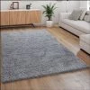 Paco Home Tapis À Poils Hauts, Tapis Flokati Douillet Moderne, Uni En Gris 60x100 Cm