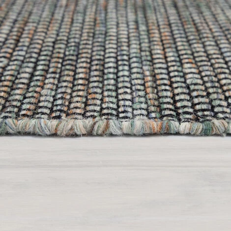 Paco Home Tapis De Salon, Tissage Plat Tissé À La Main En Laine Et Coton, Vert 60x110 Cm 2 Paco Home Tapis De Salon, Tissage Plat Tissé À La Main En Laine Et Coton, Vert 60x110 Cm – Image 2