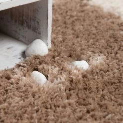 Paco Home Tapis À Poils Longs, Shaggy De Créateur Pour Salon Avec Look Oriental, Beige 60x100 Cm -Tapis et paillasson Soldes 50628962 3