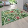 Paco Home Tapis Pour Enfants, Tapis De Jeu Pour Chambres D'enfants, Paysage Et Chevaux, En Vert 80x150 Cm