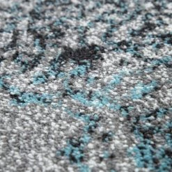 Paco Home Tapis Vintage Pour Salon, Poils Ras Design Oriental, Chiné Turquoise Gris 60x100 Cm -Tapis et paillasson Soldes 50629068 4