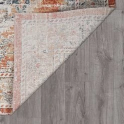 Paco Home Tapis Pour Salon, Tissage Plat Au Design Oriental, Aspect Usé, Bordure, Rouge 200x280 Cm -Tapis et paillasson Soldes 50629082 5