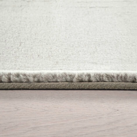 Paco Home Tapis Shaggy Fausse Fourrure Salon Shaggy Moelleux Monochrome, Moderne Beige 60x90 Cm 5 Paco Home Tapis Shaggy Fausse Fourrure Salon Shaggy Moelleux Monochrome, Moderne Beige 60x90 Cm – Image 5