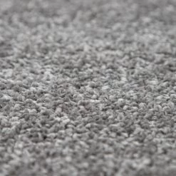 Paco Home Tapis Pour Salon Uni Poils Ras Sobre Et Moderne, Gris Foncé 200 Cm Carré -Tapis et paillasson Soldes 50629384 4