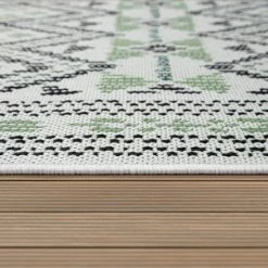 Paco Home Tapis D'Extérieur Pour Terrasse Et Balcon, Motif Géométrique, Moderne, Vert 160x230 Cm 7 Paco Home Tapis D'Extérieur Pour Terrasse Et Balcon, Motif Géométrique, Moderne, Vert 160x230 Cm -Tapis et paillasson Soldes 50629485 3