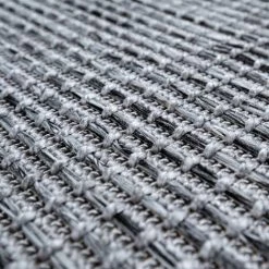 Paco Home Tapis Intérieur & Extérieur Balcon Terrasse Cuisine Design Bordures Moderne Gris Ø 200 Cm Rond -Tapis et paillasson Soldes 50629525 3