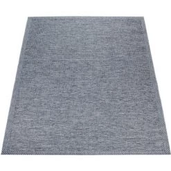 Paco Home Tapis Intérieur & Extérieur Balcon Terrasse Cuisine Design Bordures Moderne Gris Ø 200 Cm Rond -Tapis et paillasson Soldes 50629525 5