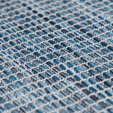 Paco Home Tapis Intérieur & Extérieur Pour Salon Balcon Terrasse Tissé À Plat Bleu Foncé 80x150 Cm 5 Paco Home Tapis Intérieur & Extérieur Pour Salon Balcon Terrasse Tissé À Plat Bleu Foncé 80x150 Cm – Image 5