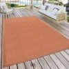 Paco Home Tapis Extérieur Pour Terrasse Et Balcon Tapis Cuisine Monochrome Moderne Rouge 60x100 Cm