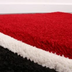 Paco Home Tapis De Créateur Aux Contours Découpés à Carreaux En Rouge Noir Crème 60x110 Cm -Tapis et paillasson Soldes 50629752 4