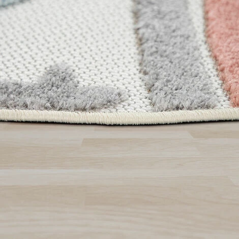 Paco Home Tapis Chambre Enfant Tapis De Jeux Garçon Fille 3D Motif Arc-En-Ciel Beige 80x150 Cm 5 Paco Home Tapis Chambre Enfant Tapis De Jeux Garçon Fille 3D Motif Arc-En-Ciel Beige 80x150 Cm – Image 5