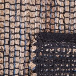 Paco Home Tapis De Salon Poil Ras Fait Main Motif Ethnique Chiné Fibres Naturelles Jute 60x100 Cm, Bleu -Tapis et paillasson Soldes 50629832 4