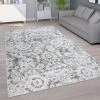 Paco Home Tapis De Salon Poils Ras Vintage Oriental Ornements Modernes Blanc Cassé Beige 120x160 Cm