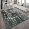 Paco Home Tapis Design Moderne Poil Court Trendy Gris Noir Crème Moucheté 60x100 Cm