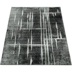 Paco Home Tapis Design Moderne Poil Court Trendy Gris Noir Crème Moucheté 60x100 Cm -Tapis et paillasson Soldes 50630060 4