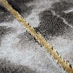 Paco Home Tapis De Salon Tapis Poil Ras Effet 3D Aspect Marbre Motif Géométrique Diamants 80x150 Cm, Or -Tapis et paillasson Soldes 50630099 3