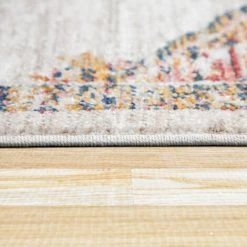 Paco Home Tapis De Salon Poils Ras Vintage Pastel Motif Orient Bordure Blanc Cassé Beige 60x100 Cm -Tapis et paillasson Soldes 50630285 3