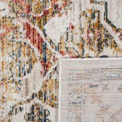 Paco Home Tapis De Salon Poils Ras Vintage Pastel Motif Orient Bordure Blanc Cassé Beige 60x100 Cm -Tapis et paillasson Soldes 50630285 5