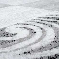 Paco Home Tapis De Créateur Contemporain Avec Swirl Et Carreaux Marbré En Gris Crème 80x150 Cm 8 Paco Home Tapis De Créateur Contemporain Avec Swirl Et Carreaux Marbré En Gris Crème 80x150 Cm -Tapis et paillasson Soldes 50630328 4