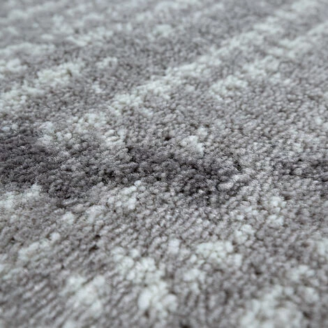 Paco Home Tapis Salon Poils Ras Tapis Vintage Diamant Scandinave Gris Blanc Cassé 80x150 Cm 3 Paco Home Tapis Salon Poils Ras Tapis Vintage Diamant Scandinave Gris Blanc Cassé 80x150 Cm – Image 3