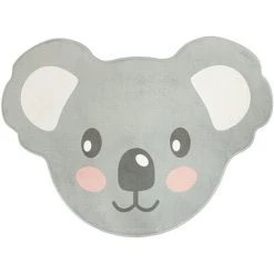 Paco Home Tapis Chambre Enfant Tapis De Jeux Tapis Bébé Motif Animal Koala Motif Gris Koala 90x120 Cm -Tapis et paillasson Soldes 50630406 5