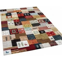 Paco Home Tapis Design Moderne Tapis Terre Rouge Vert Multicolore 80x150 Cm -Tapis et paillasson Soldes 50630410 3