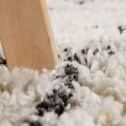 Paco Home Tapis Shaggy Tapis De Salon Poil Long Moderne Boho Scandinave Motif Diamant 60x100 Cm, Crème Anthracite 3 -Tapis et paillasson Soldes 50630746 3